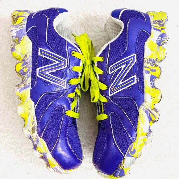 NEW BALANCE 825 Purple & Neon Green Sneakers - Picture 5 of 10